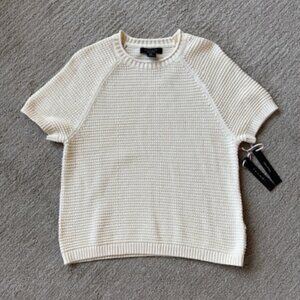 Tahari Women's Short Sleeve Sweater, New with Tags
